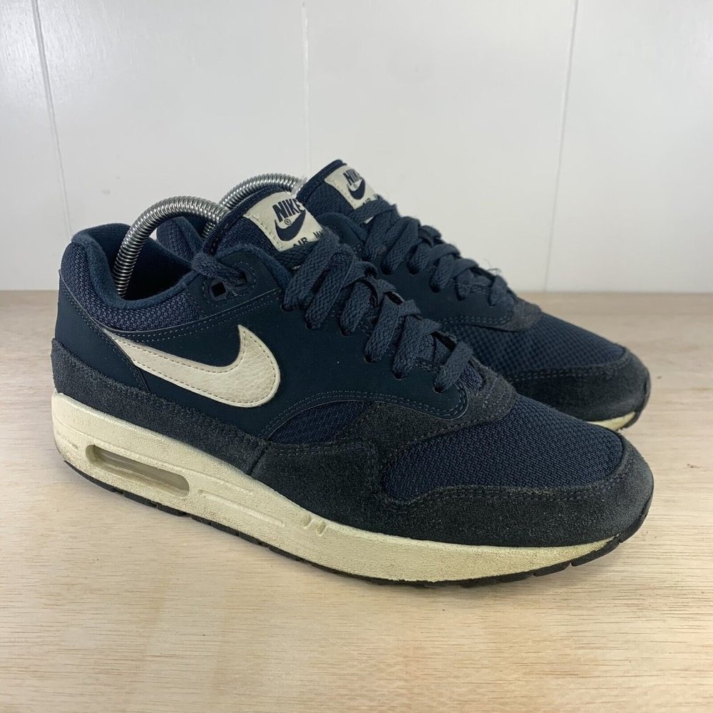 Nike Air Max 1 Armory Navy Blue White Running Shoes AH8145-401 Mens Size 9